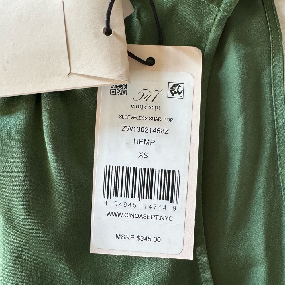Cinq a Sept Sleeveless Shari Top - Picture 3 of 6